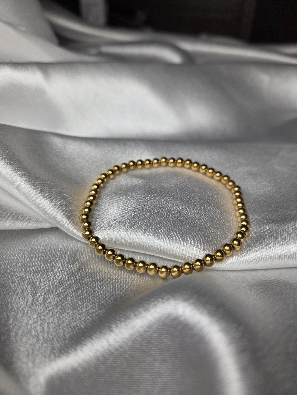 NWT 14k Gold Filled Bead Stretch Bracelet